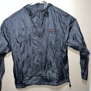 Timeout Ohio State Buckeyes Zip Nylon Jacket Hood Embroidered NCAA Windbreaker